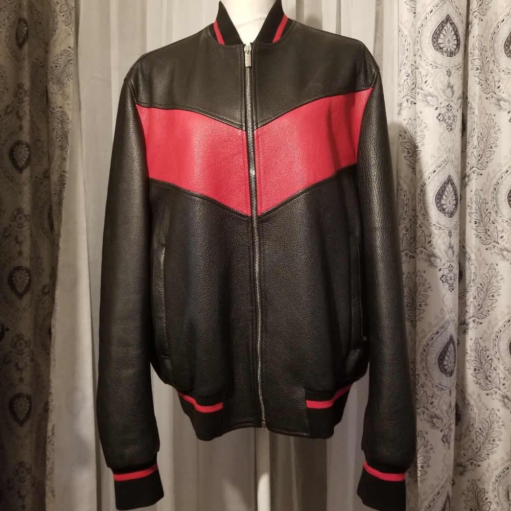 Gianni Versace Men's Leather Jacket - Picture 2 of 7